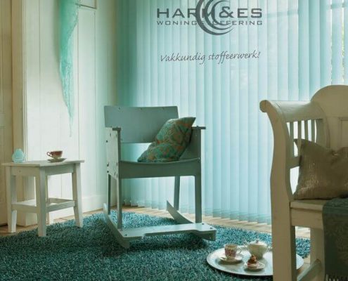 Harm & Es woningstoffering Heerhugowaard - Woningstoffering, Heerhugowaard, Vloeren, Karpetten vloeren, Laminaat vloeren, Marmoleum vloeren, Ondervloer vloeren, PVC vloeren, Tapijt vloeren, Vinyl vloeren, Raambekleding, Duette’s, Duo-rolgordijnen, Houten jaloezieën, Jaloezieën, Lamellen, Paneelgordijn, Plissé, Rolgordijnen, Vouwgordijnen, Vitrage’s, Inbetweens, Gordijnen, Vouwgordijnen, Trapbekleding, Insectenwering, Hordeuren, Inklemhorren, Raamhorren, Trapbekleding, Trap PVC, Open trap, Dichte trap,